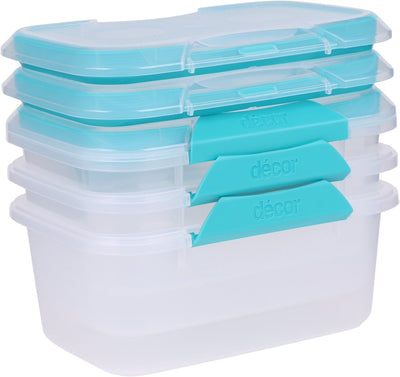 Decor decor fresh seal clips boîte de conservation des aliments - 1l - set-3