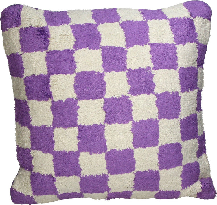 Coussin collection Hd à carreaux coton 50x50cm