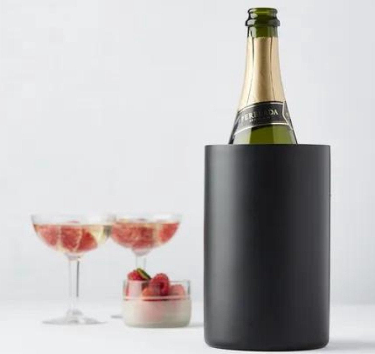 Point-virgule point virgule rafraîchisseur de bouteille inox noir