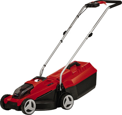 Tondeuse à gazon à batterie Einhell ge-cm 18 32 li solo - power x-change - 18 v li-ion - largeur de coupe : 32 cm - superficie de pelouse recommandée : jusqu'à 180 m² - sac de collecte 25 l - hauteur de coupe : 30-70 mm - excl. batterie et chargeur