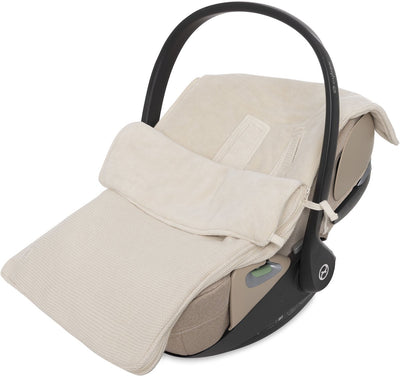 Chancelière Jollein pour poussette siège auto - tricot basique - coton - 42x82cm - flocons d'avoine