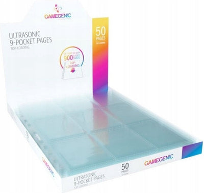 Jeu de cartes à collectionner pages genic 9 pochettes – boîte 50 pages – pour cartes standards telles que Pokémon Magie
