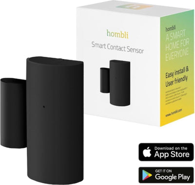Détecteur de mouvement PIR intelligent sans fil Hombli - avertissement direct via application - noir
