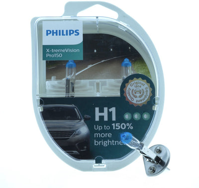 Lampes halogènes Philips h1 55w 12v p14.5s pour feux de croisement (2 pièces)