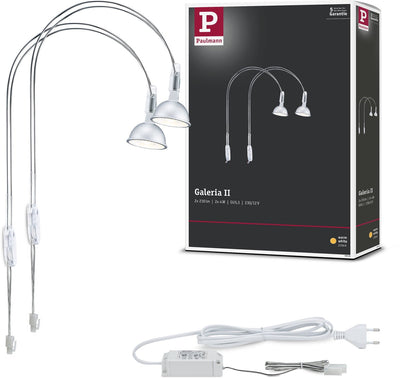 Paulmann Galeria Lampe de Miroir LED Assistant II Gu5.3 2700K 2x230LM 230V 2x4W Chrome
