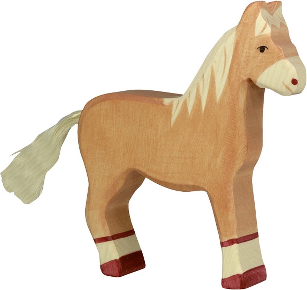 Holztiger Holztiger Horse en bois brun clair