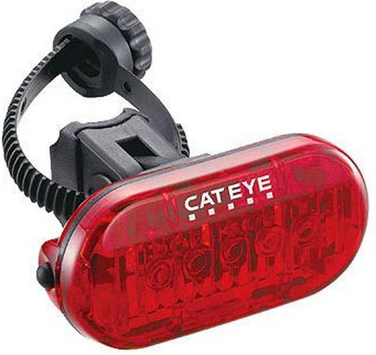 Feu arrière de vélo Cateye omni 5 – Éclairage de vélo LED – Autonomie de 60 à 120 heures – Batterie – Trois modes d'éclairage