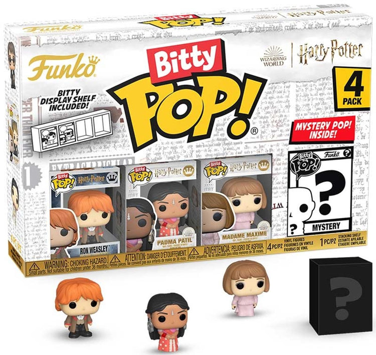 Funko Harry Potter et la coupe de feu bitty pop ! figurine en vinyle pack de 4 mini figurine ron 2,5 cm - 2 cm