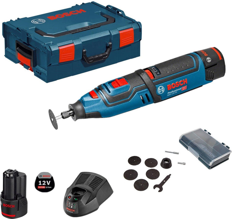 Multi-outil professionnel Bosch blue gro 12v-35 | 2x 2.0ah en l-boxx - 06019c5001