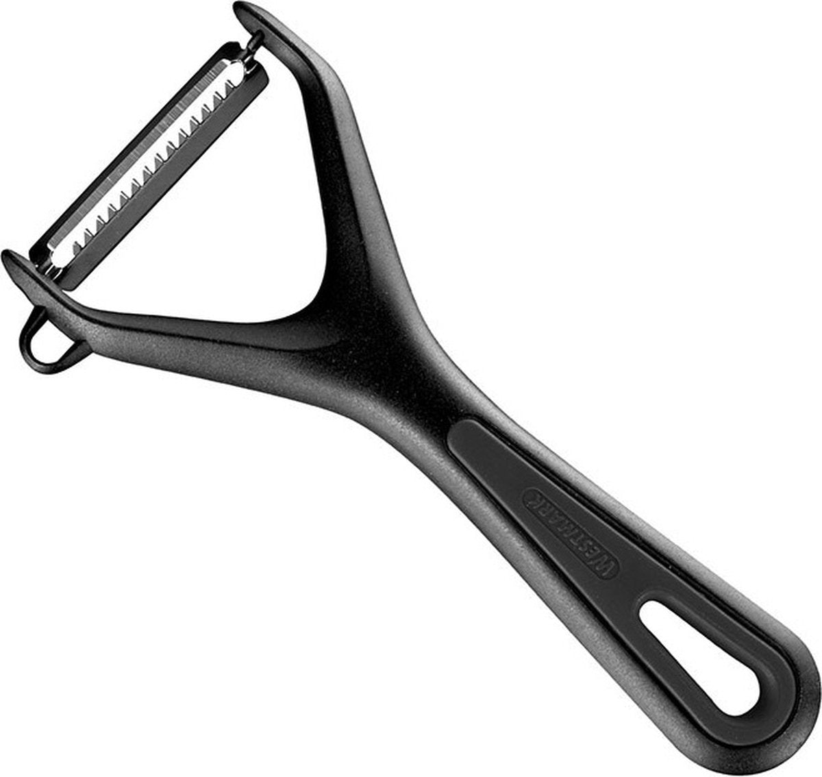 Coupe-julienne Westmark, éplucheur, lame et couteau en acier inoxydable souple et grossièrement denté, noir, 28052270