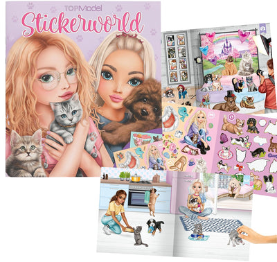 Depesche - top model stickerworld - minou et chien