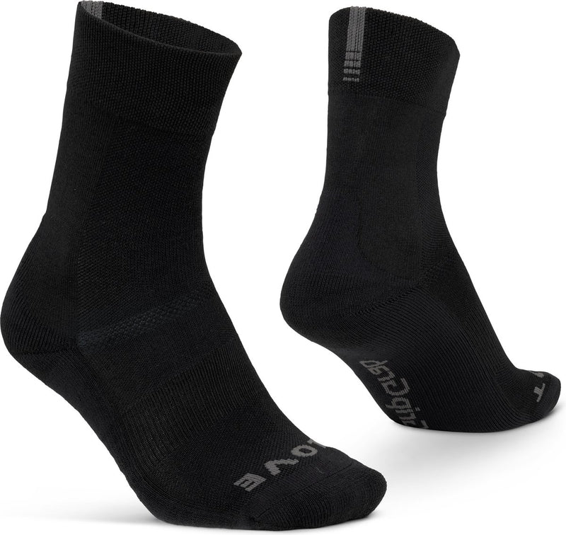 Gripgrab - chaussettes de cyclisme d'hiver thermo SL chaussettes de cyclisme isolantes - noir - unisexe - taille L