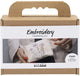 Creativ company mini hobby set broderie, trousse de maquillage, crème, 1 boîte