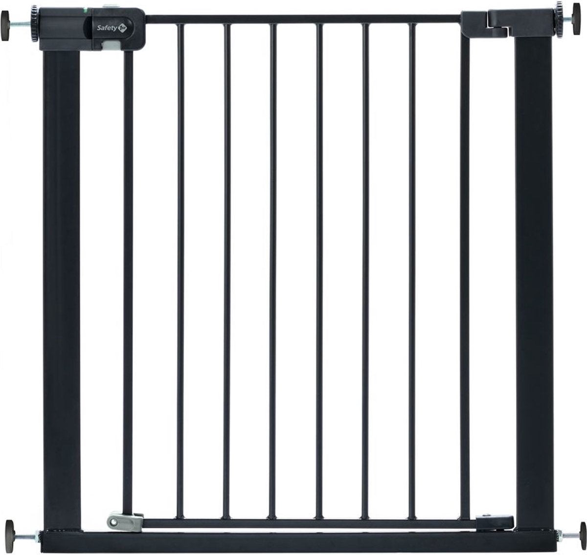 Barrière d'escalier Safety 1st à fermeture facile sans perçage - excl. rallonges - 73 à 80 cm - métal noir