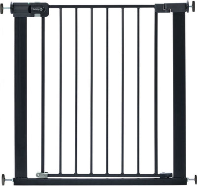 Barrière d'escalier Safety 1st à fermeture facile sans perçage - excl. rallonges - 73 à 80 cm - métal noir