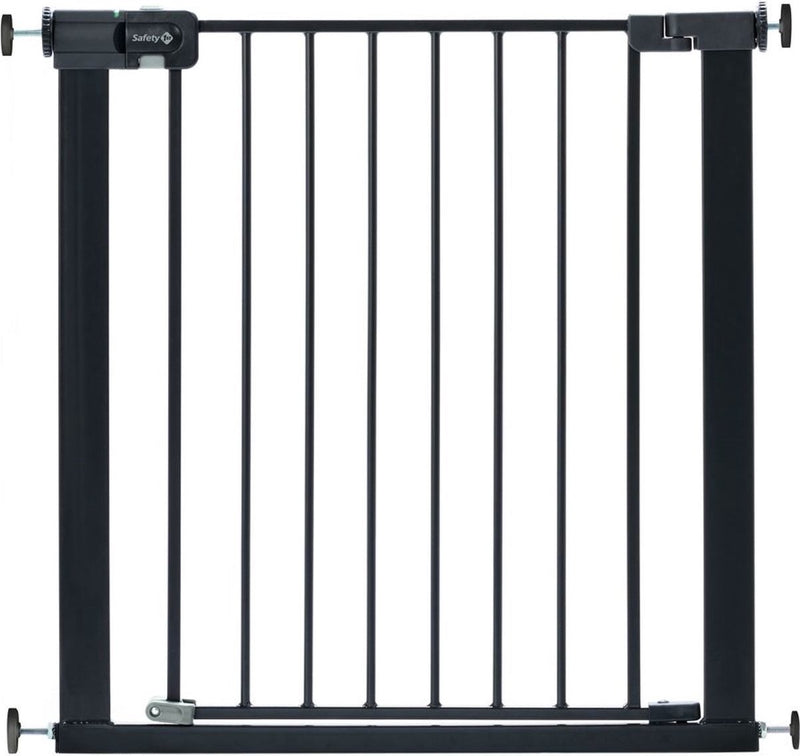Barrière d'escalier Safety 1st à fermeture facile sans perçage - excl. rallonges - 73 à 80 cm - métal noir