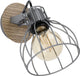 Spot Eglo sambatello - 1 lumière - ø12 cm - e27 - marron - argent