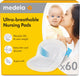 Medela – coussinets d'allaitement ultra-respirants – jetables – pour l'allaitement – doux pour la peau et confortables – 60 pièces