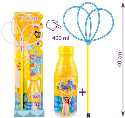 Tuban Toys - Ensemble de bulles de savon pro multi papillon avec liquide 400 ml.