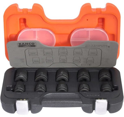 Jeu de douilles à chocs Bahco 1 2 10-19 mm 10 pièces - d s10