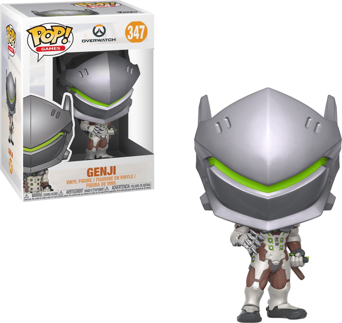 Figurine à collectionner Funko Overwatch ! jeux genji 9 cm multicolore