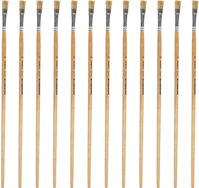 Pinceau Kangaro Lyonse no. 10 - bois laqué - boîte de 12 pièces - k-840210