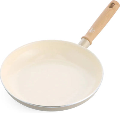 Poêle à induction en céramique Greenchef Nordics 28 cm - sans PFA - poêle à induction - passe au lave-vaisselle - passe au four jusqu'à 160°c - revêtement antiadhésif en céramique - sans couvercle - poignée de refroidissement - crème
