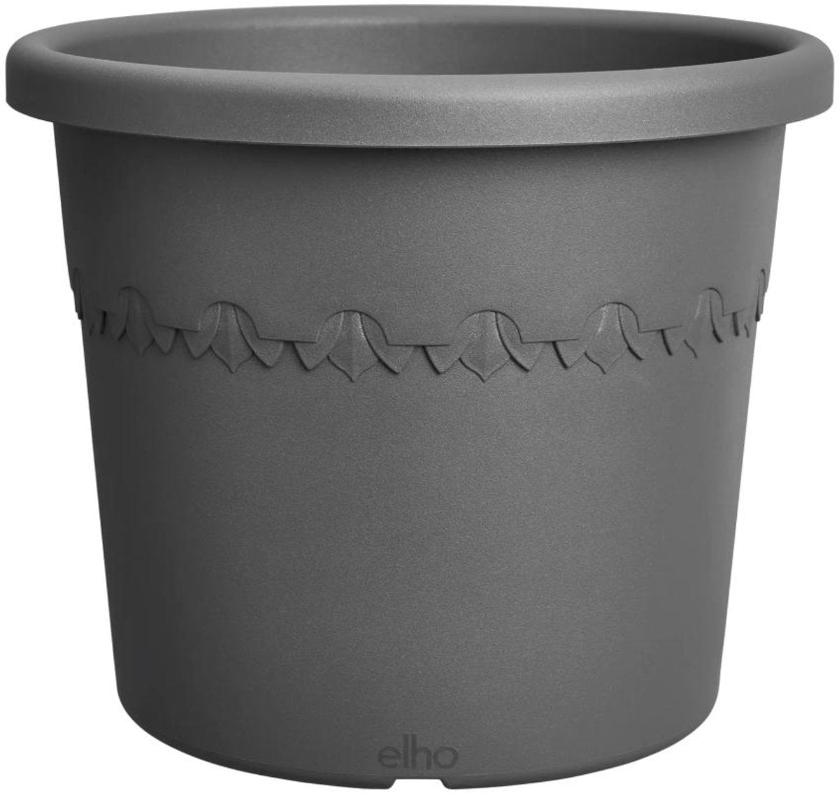 Elho algarve cilindro 40 - pot de fleur d'extérieur - 100% plastique recyclé - ø 40 x h 29 cm - anthracite
