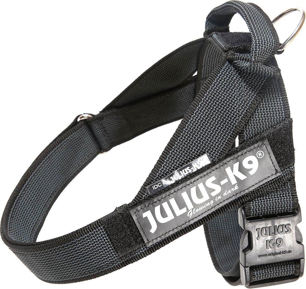 Julius k9 julius-k9 idc®color gray® harnais de laisse, l - taille 1, noir