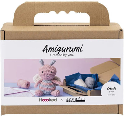 Creativ company hobby set amigurumi, abeille, couleurs pastel, 1 boîte