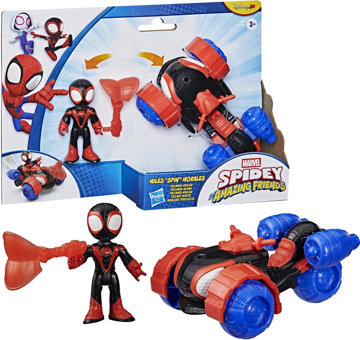 Marvel Spidey et ses incroyables amis Miles Moraux Techno Racer