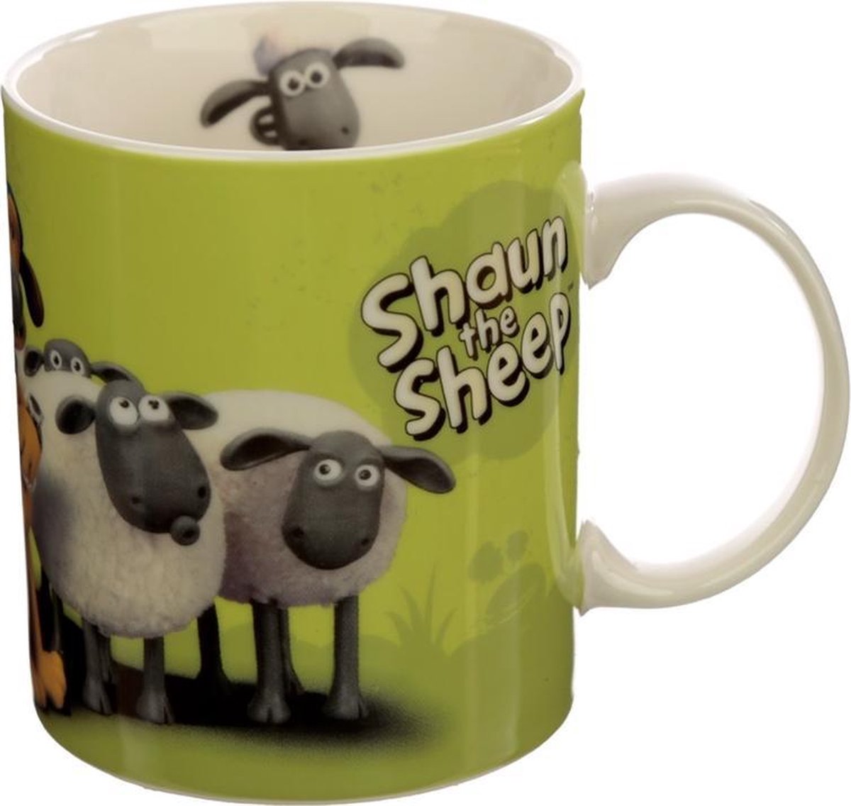 Shaun la tasse de porcelaine de mouton - vert