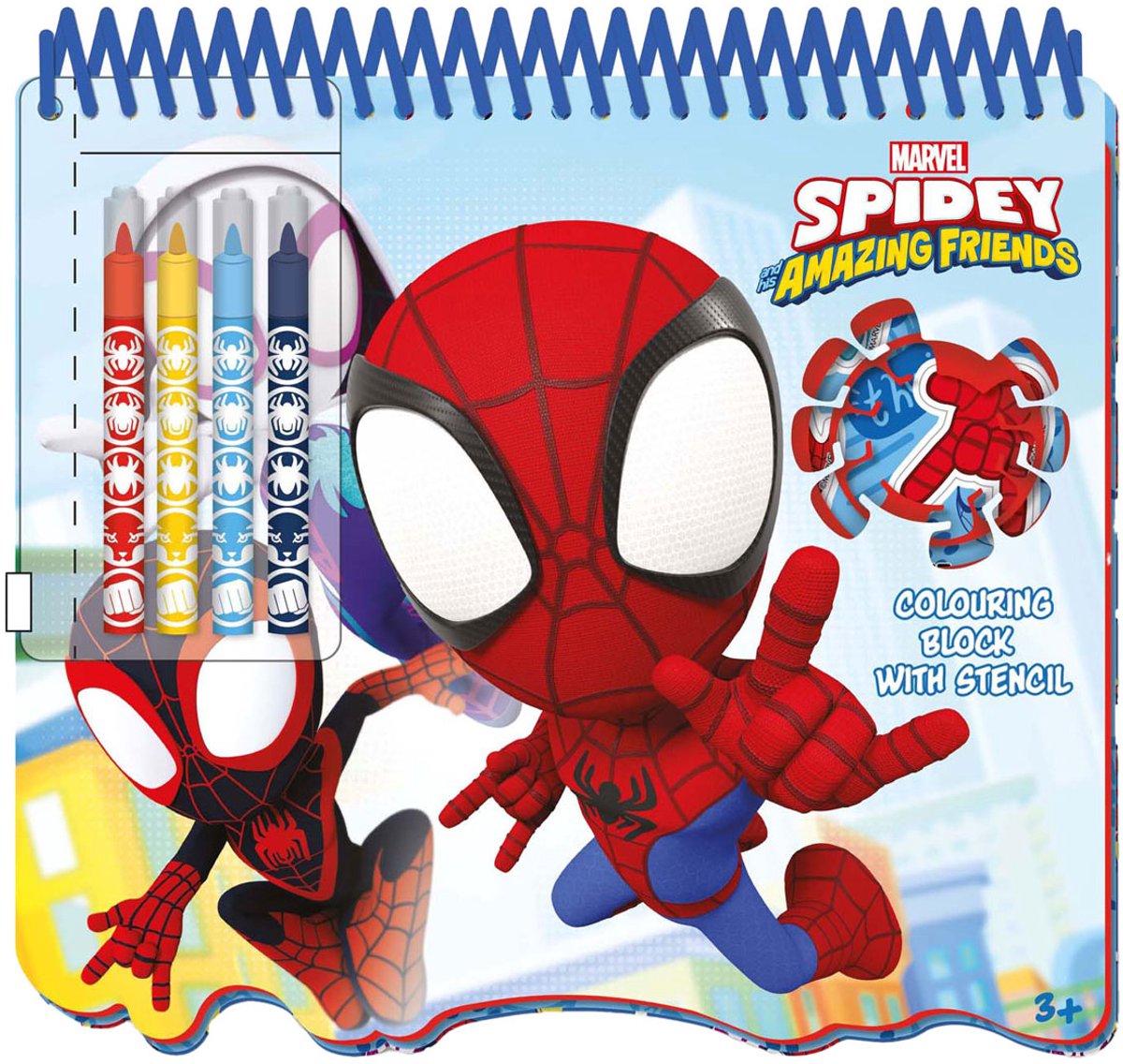 Bloc de dessin au pochoir Spidey