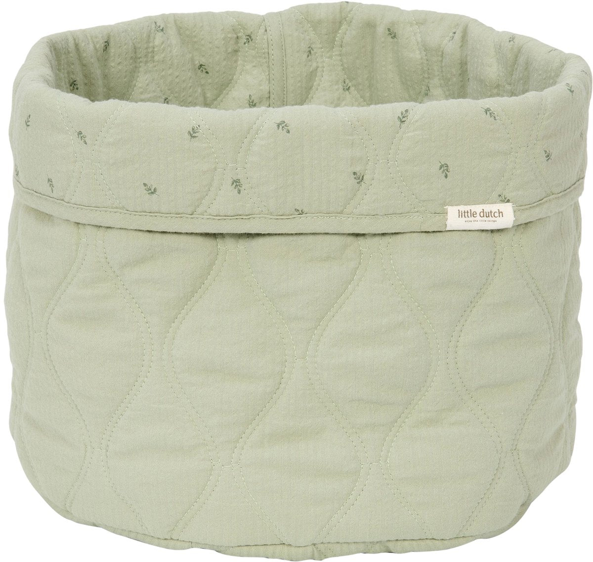 Little Dutch pure panier à langer grand - sauge