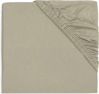 Jollein - drap housse jersey 60x120cm - berceau, lit, lit bébé - vert olive