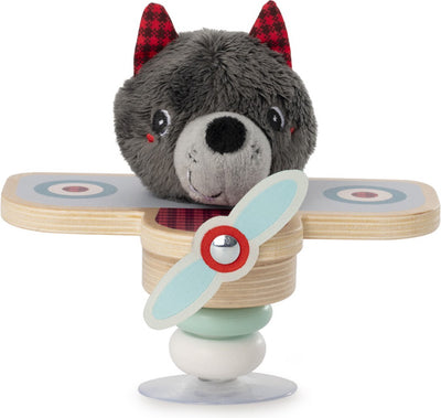 Lilliputiens - figurine jouet pilote d'avion avec ventouse - Louis le loup