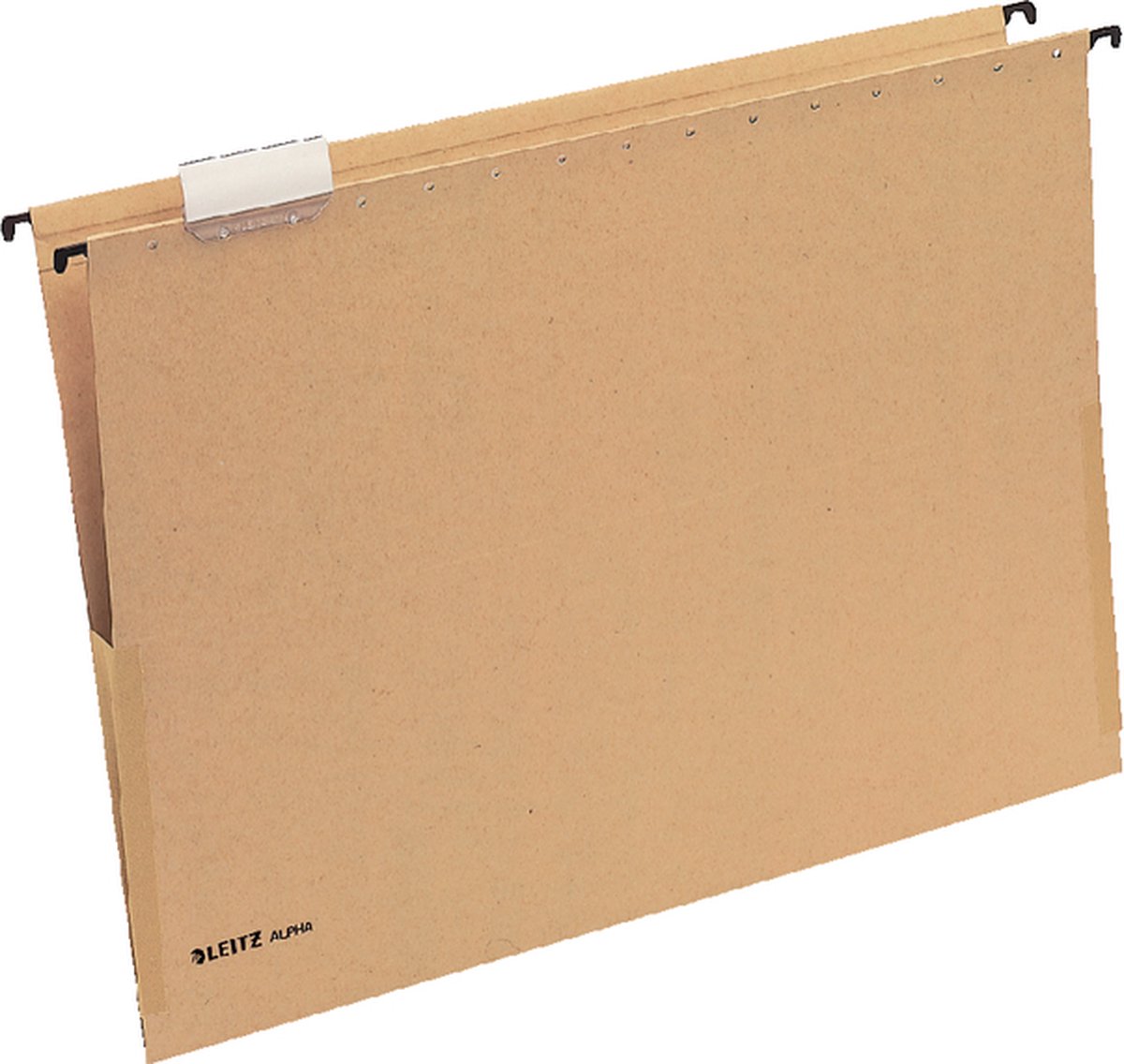 Dossier suspendu Leitz alpha® a3 avec soufflet - 25 pièces - fond en V - marron naturel