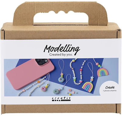 Creativ company mini kit de loisirs pour sculpture, breloque mobile, différentes couleurs, 1 boîte