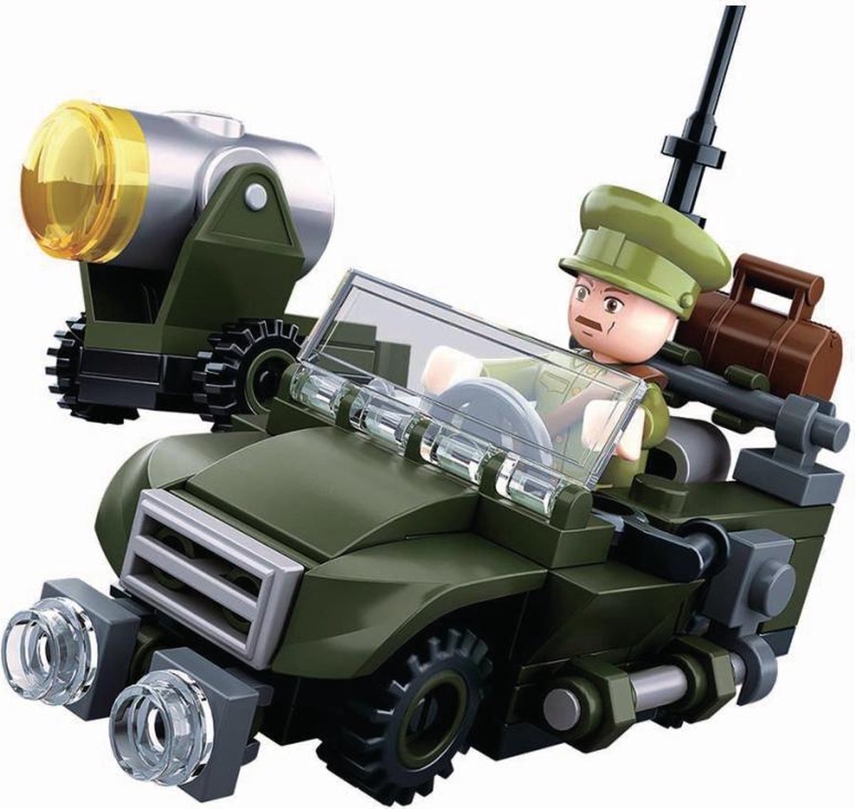 Véhicule tout terrain allié de l'armée Sluban de la Seconde Guerre mondiale - jeu de construction avec 91 blocs de construction - m38-b0678b - jouets de construction à partir de 8 ans