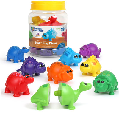 Ressources d'apprentissage snap-n-learn™ correspondant aux dinosaures - 1+