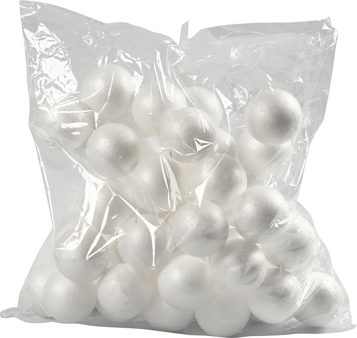Boules Creativ company, d 6 cm, blanches, 50 pièces 1 boîte