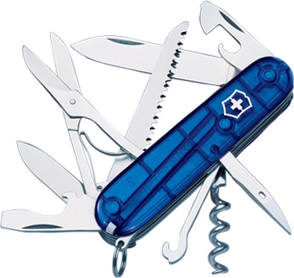 Couteau suisse Victorinox Huntsman bleu - 15 fonctions - bleu