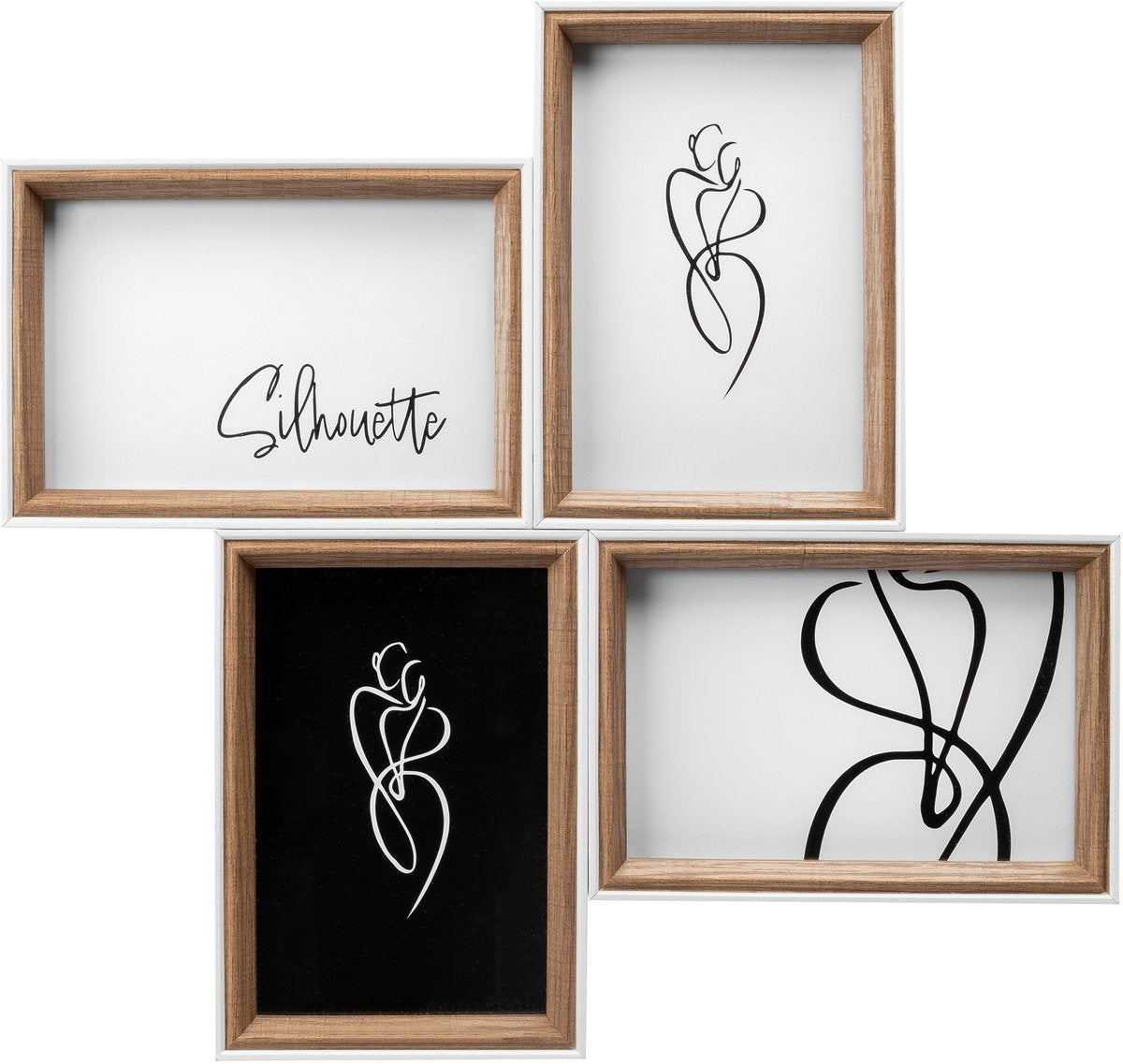 Silhouette Walther - galerie cadre en bois - format photo 4x10x15 cm - hêtre