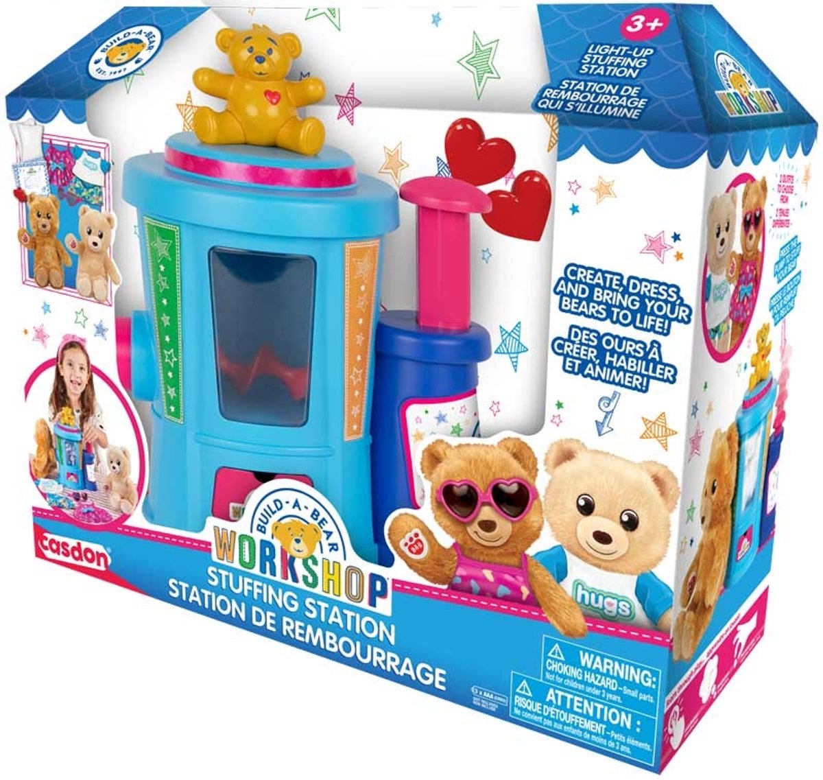 Ensemble de jouets de station de câlins d'atelier de construction d'ours Casdon.