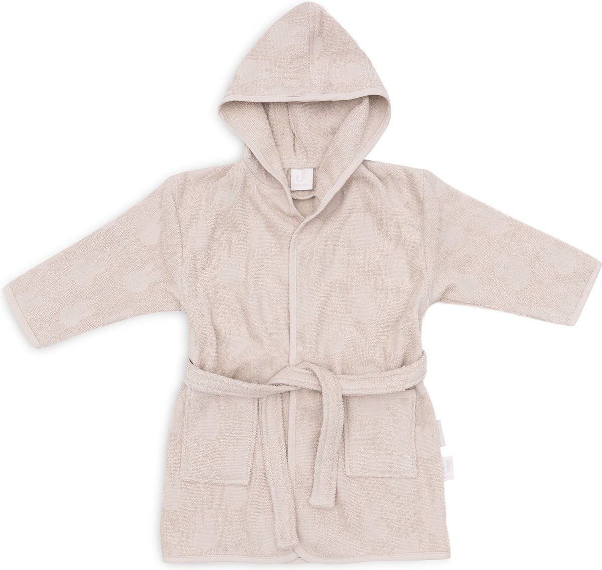Jollein x Miffy - peignoir bébé éponge 1-2 ans - peignoir enfant avec capuche - jacquard miffy - nougat