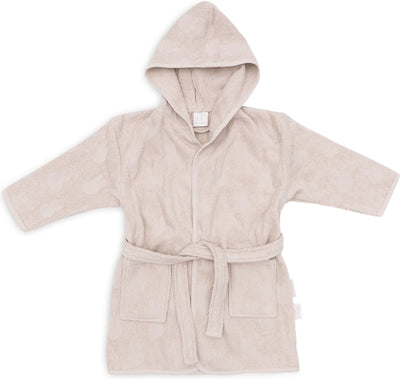 Jollein x Miffy - peignoir bébé éponge 1-2 ans - peignoir enfant avec capuche - jacquard miffy - nougat