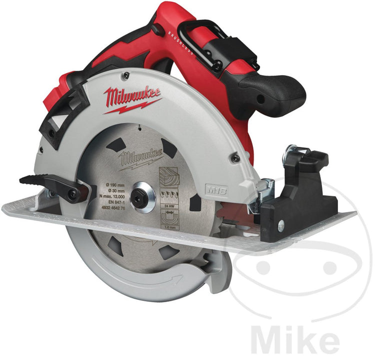 Scie circulaire sans balais Milwaukee m18 blcs66-0x 66 mm pour bois et plastique | sans piles ni chargeur - 4933464589