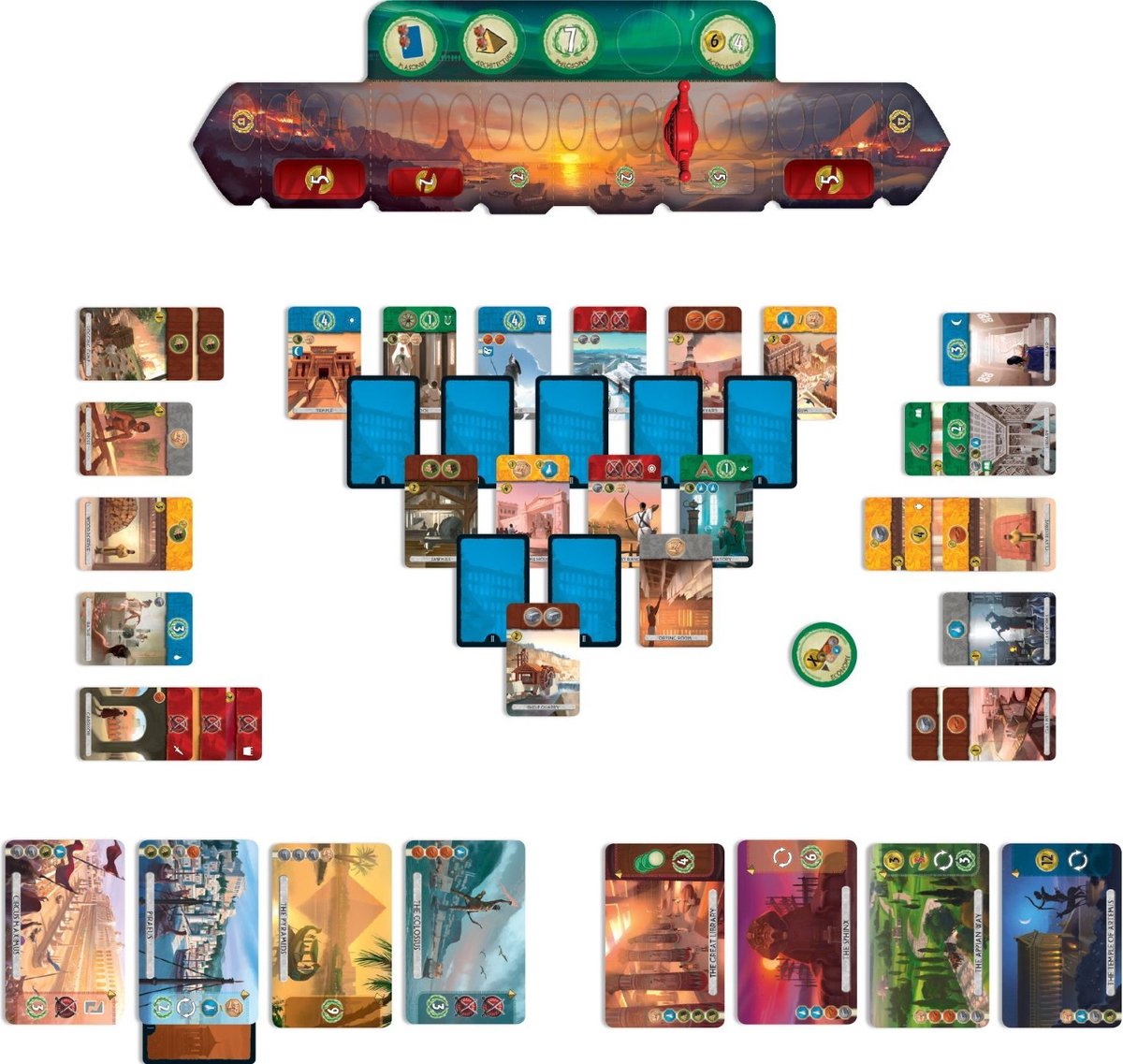 Asmodee 7 merveilles duel - Jeu de société français