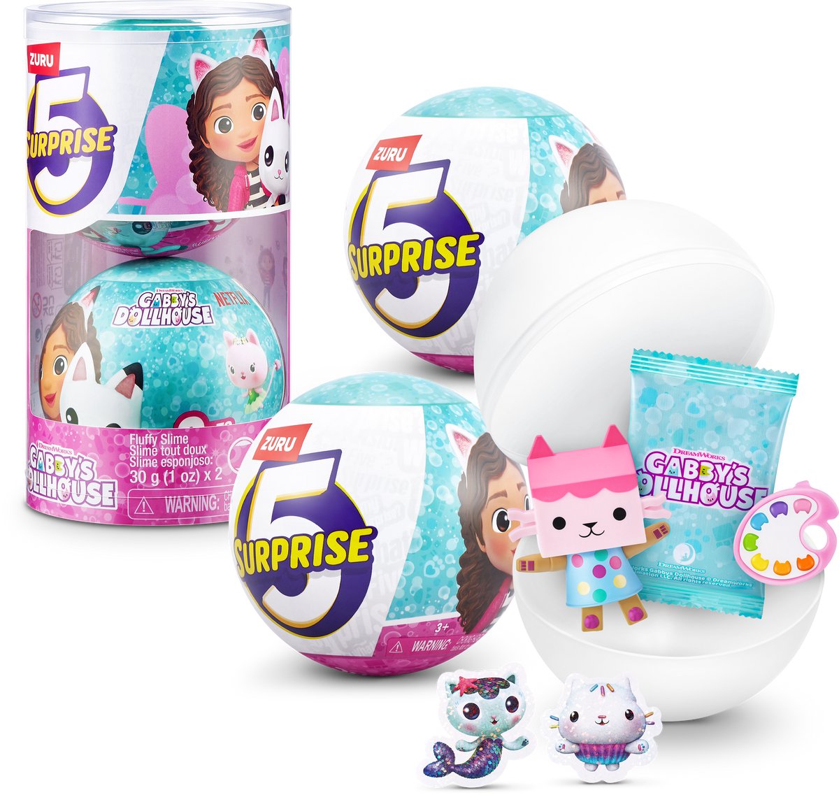 5 maisons de poupées surprise de Gabby 2 pièces de Zuru