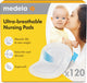 Medela – coussinets d'allaitement ultra-respirants – jetables – pour l'allaitement – doux pour la peau et confortables – 120 pièces